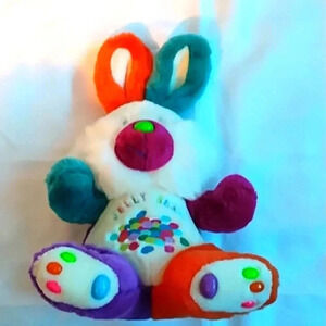 Jelly Bean Bunny Rabbit Plush 13” Stuffed  Animal Rabbit Vintage Toy 